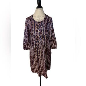Lily Pulitzer 100% Silk Equestrian Horse Bit Print Size 4